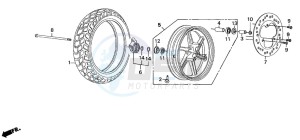 SZX50X X8R-X drawing FRONT WHEEL (2)