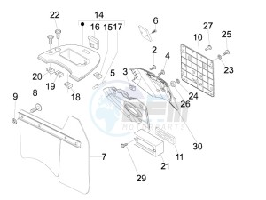 LX 50 4T-4V Touring drawing Rear cover - Splash guard