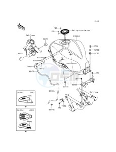 NINJA 300 EX300AGF XX (EU ME A(FRICA) drawing Fuel Tank