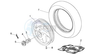 LX 50 4T drawing Rear Wheel