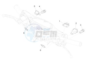 Liberty 50 4T PTT 2009-2017 drawing Selectors - Switches - Buttons