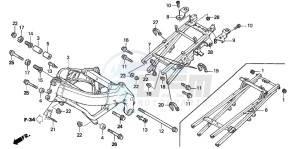 CBR600FR drawing FRAME BODY