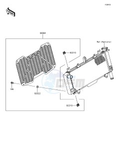 NINJA 650 EX650KJF XX (EU ME A(FRICA) drawing Accessory(Radiator Screen)