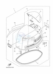 F50DETL drawing TOP-COWLING