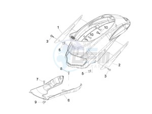 Liberty 50 4t Delivery tnt drawing Side cover - Spoiler