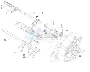 V7 II Special ABS 750 USA-CND drawing Gear box selector