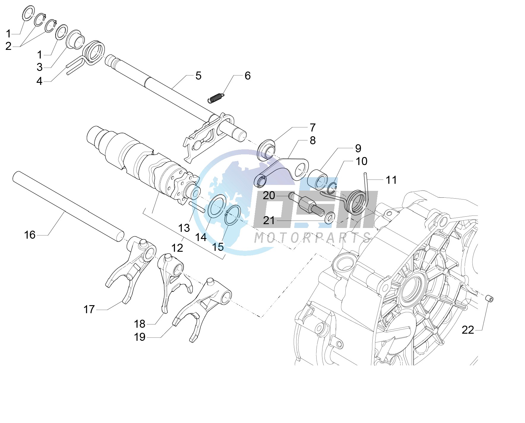 Gear box selector