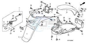 SH1509 Europe Direct - (ED) drawing REAR FENDER