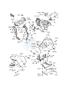 ZZR1400 ABS ZX1400FFFA FR GB XX (EU ME A(FRICA) drawing Cowling Lowers