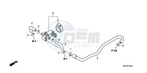 CBF600N9 UK - (E / MKH) drawing AIR INJECTION CONTROL VALVE