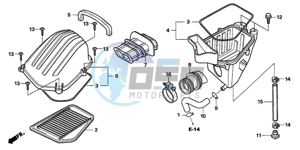 AIR CLEANER (CBR125R/RS/RW5/RW6/RW8)