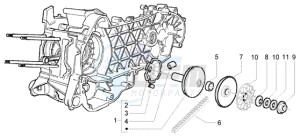 X9 250 Evolution drawing Driving pulley