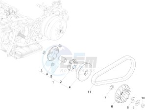 Medley 150 4T ie ABS (EMEA) drawing Driving pulley