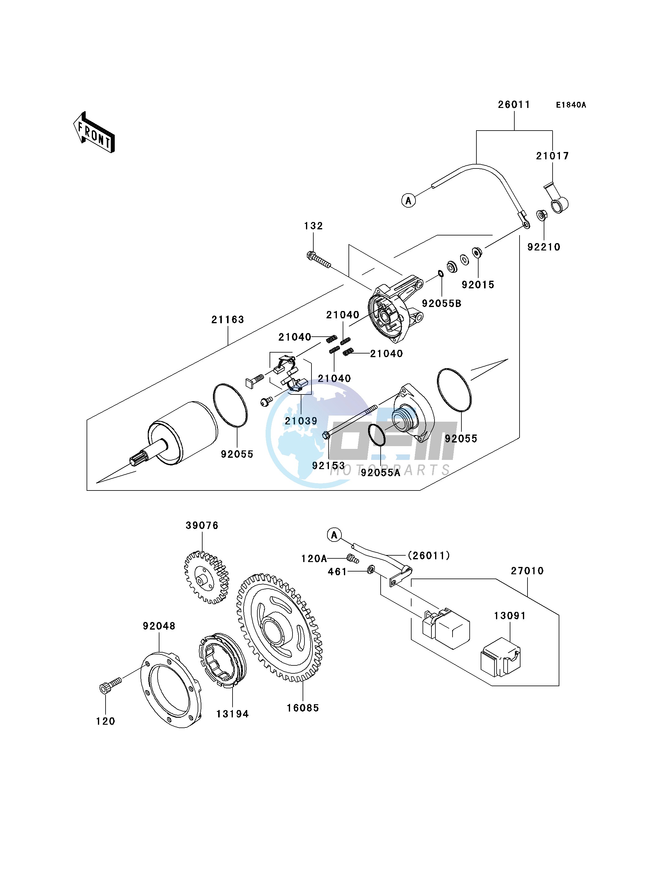 STARTER MOTOR-- E9F- -