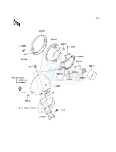 VN 1600 G [VULCAN 1600 NOMAD] (6F) G6F drawing HEADLIGHT-- S- -