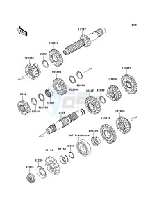 KX450F KX450EBF EU drawing Transmission