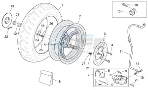 SR 50 carb. my 2014 drawing Rear wheel - disc brake