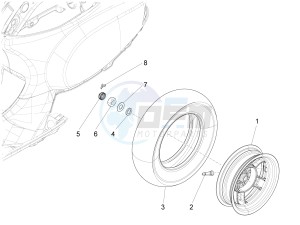 LX 125 4T 3V ie Taiwan drawing Rear Wheel