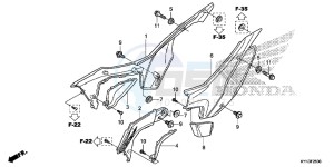 CRF110FD CRF110F Europe Direct - (ED) drawing SIDE COVER