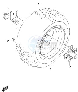 LT-A500XP drawing RH REAR WHEEL