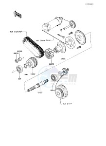 KZ 750 L [L3] drawing SECONDARY SHAFT