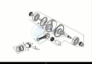 SYMPHONY ST 125 LC (XL12WW-EU) (E5) (M1) drawing CRANK SHAFT