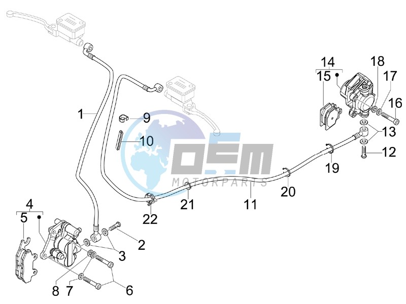 Brakes pipes - Calipers