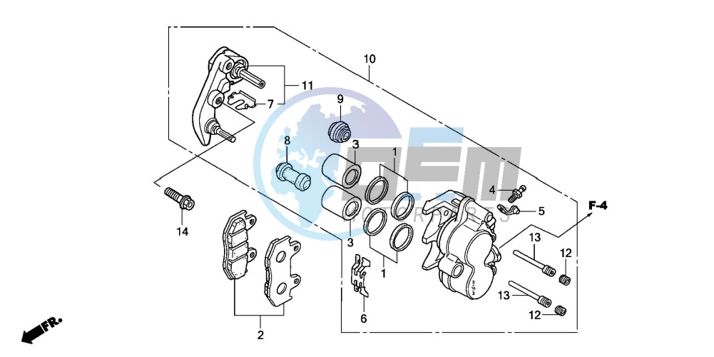 FRONT BRAKE CALIPER