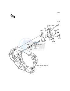 KLX450R KLX450AFF EU drawing Water Pump