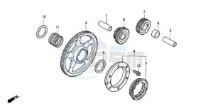 TRX400EX FOURTRAX 400 EX drawing STARTING CLUTCH