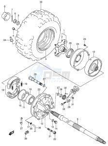 LT-F250 (E3-E28) drawing RIGHT REAR WHEEL (MODEL K2 K3)