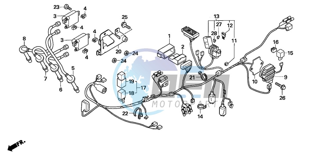 WIRE HARNESS (CBF600S6/SA6)