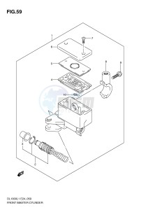 DL1000 (E24) V-Strom drawing FRONT MASTER CYLINDER