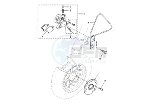 BW'S 50 drawing FRONT BRAKE CALIPER