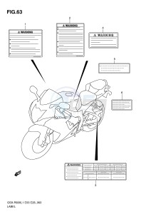 GSX-R600 (E3) drawing LABEL (GSX-R600L1 E3)