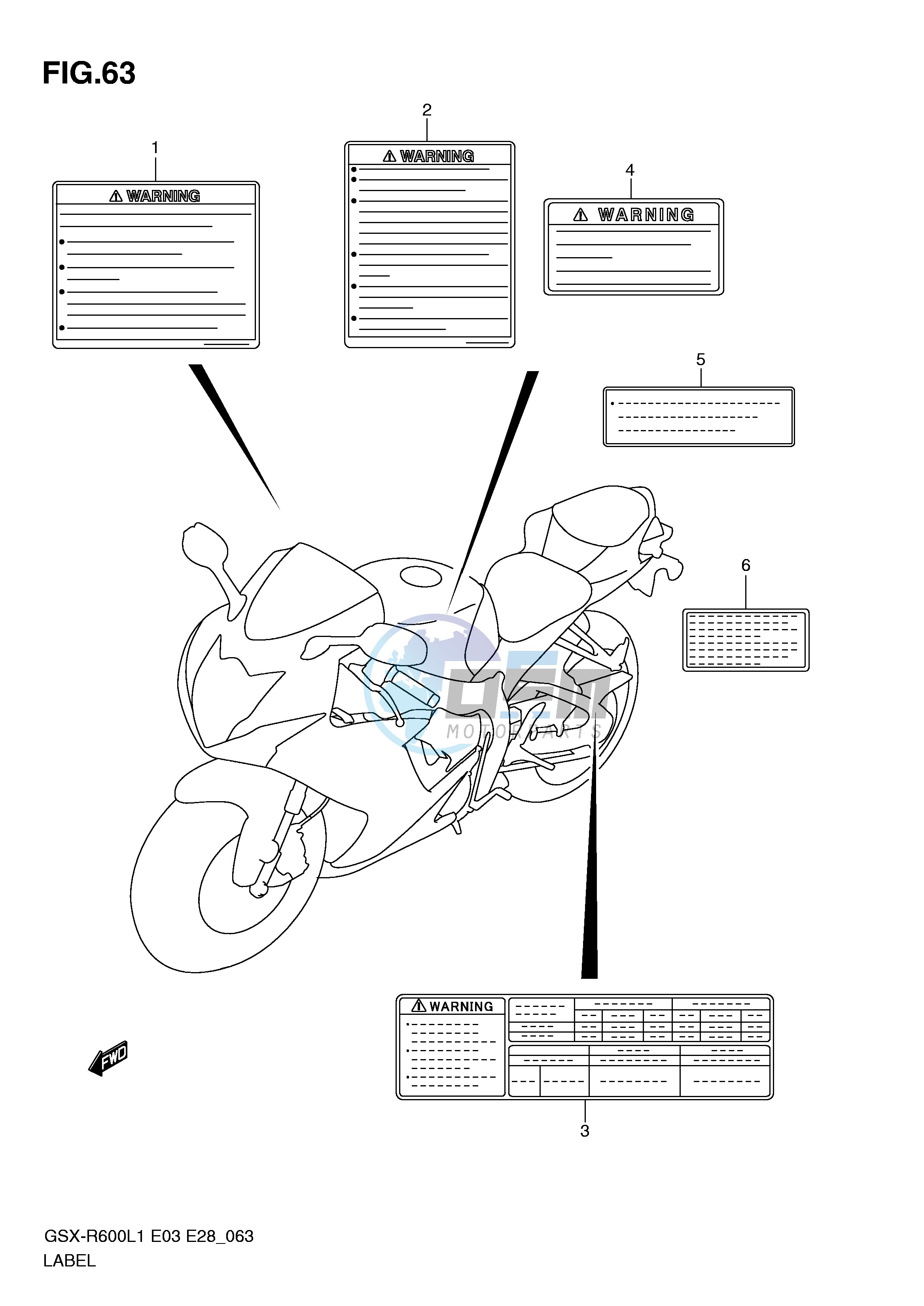 LABEL (GSX-R600L1 E3)