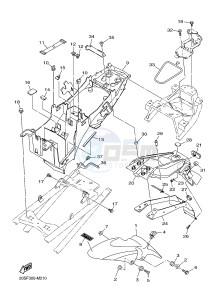 XJ6N 600 XJ6-N (NAKED) (20SJ) drawing FENDER