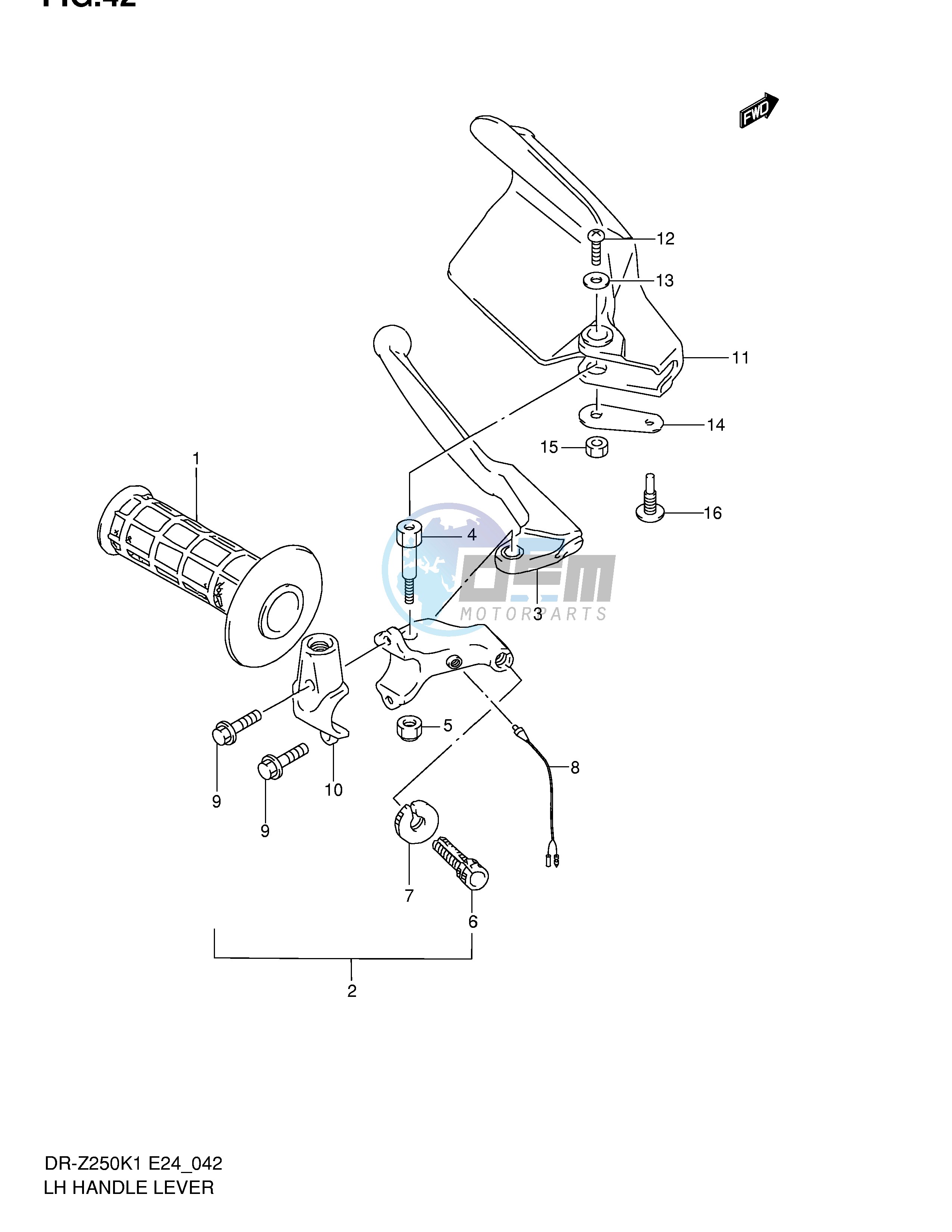 LH HANDLE LEVER