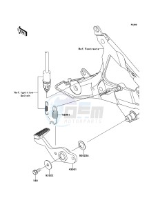 ER-6n ABS ER650D9F GB XX (EU ME A(FRICA) drawing Brake Pedal