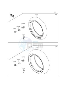 NINJA H2R ZX1000PGF EU drawing Tires