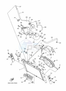 XSR900 MTM850 (BAE8) drawing RADIATOR & HOSE