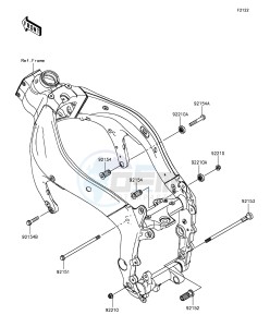 NINJA ZX-6R ZX636EGFA GB XX (EU ME A(FRICA) drawing Engine Mount