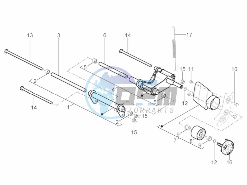 Swinging arm