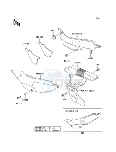 KLE500 KLE500-B1P GB XX (EU ME A(FRICA) drawing Side Covers/Chain Cover