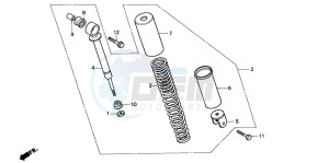 PK50SM drawing REAR CUSHION