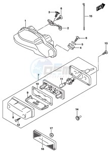 GSX-S750A drawing REAR COMBINATION LAMP