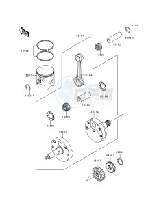 KX 250 K [KX250] (K1) [KX250] drawing CRANKSHAFT_PISTON-- S- -