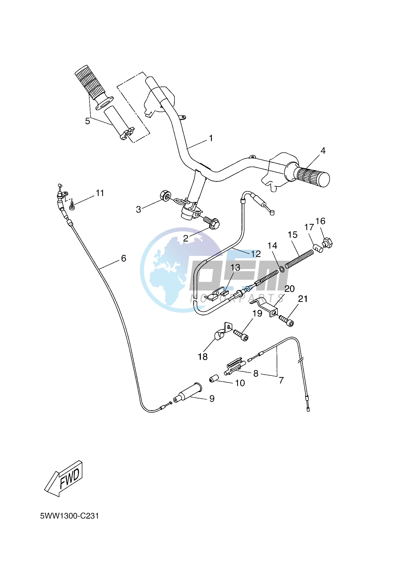 STEERING HANDLE & CABLE