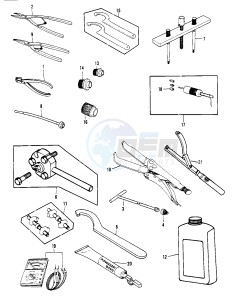 KDX 250 B [KDX250] (B1) [KDX250] drawing SPECIAL SERVICE TOOLS