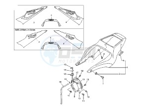 YZF R6 600 drawing SIDE COVER MY02